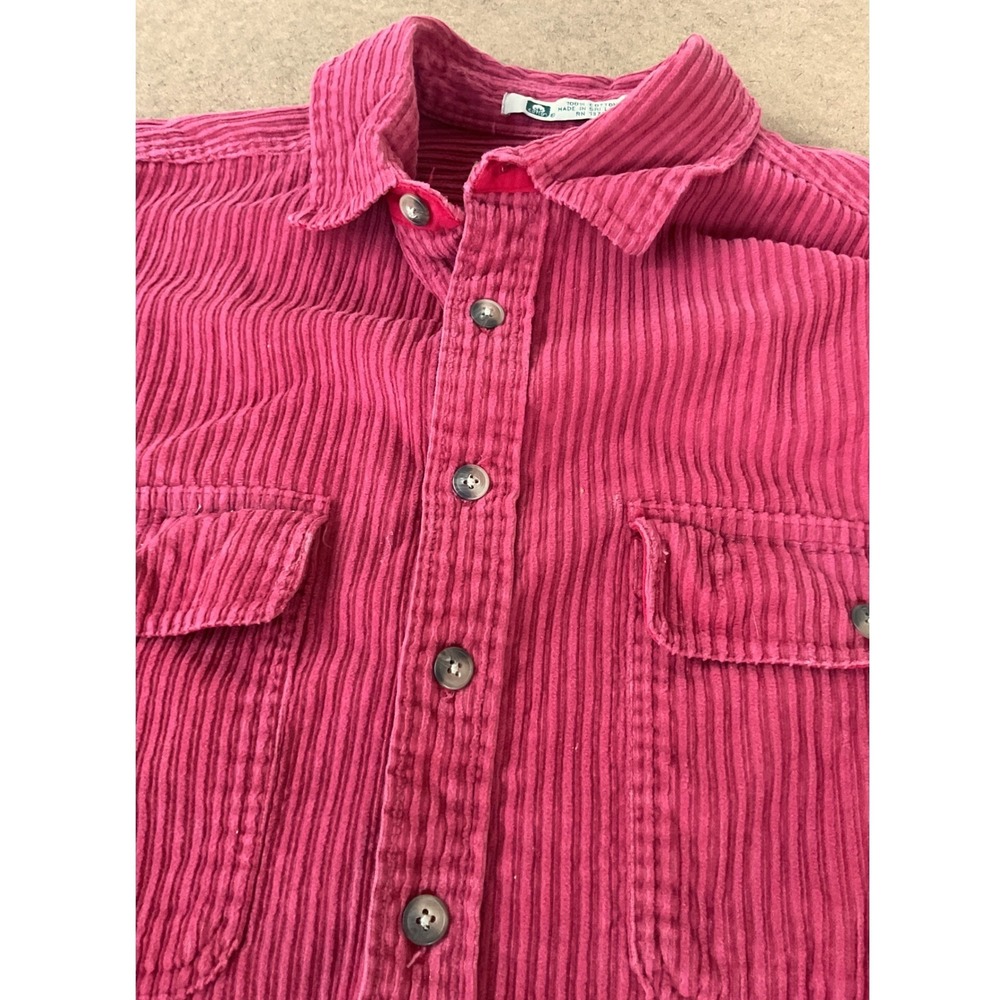 Claybrooke Outdoors Mens Salmon Corduroy Button Down Shirt M